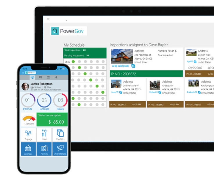 screenshot of Quisitive PowerGov